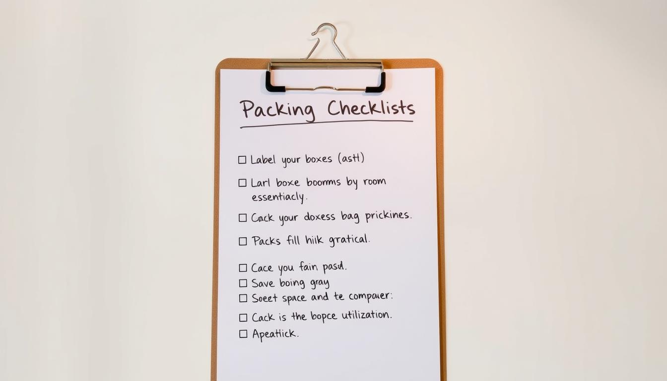 efficient packing strategies checklist