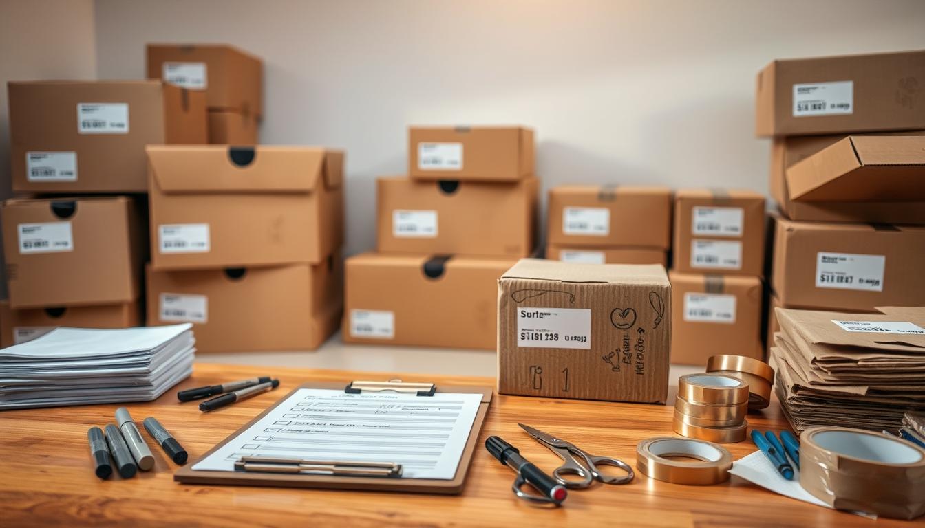 organized unpacking preparation