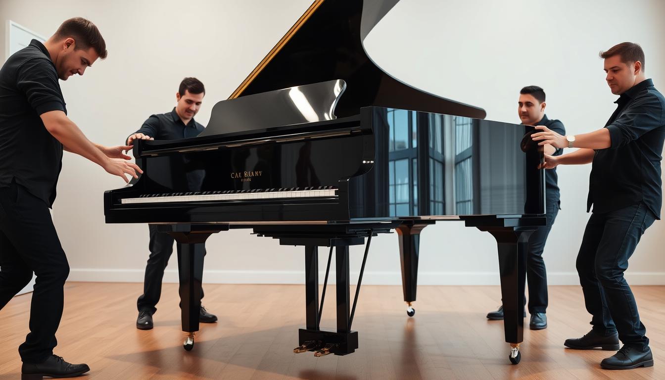 Expert piano handling by professional piano movers Austin team