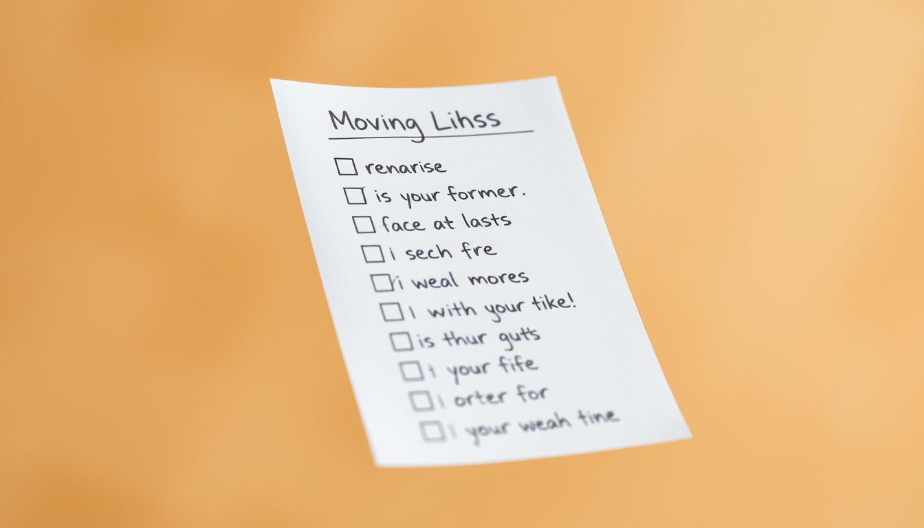 moving checklist