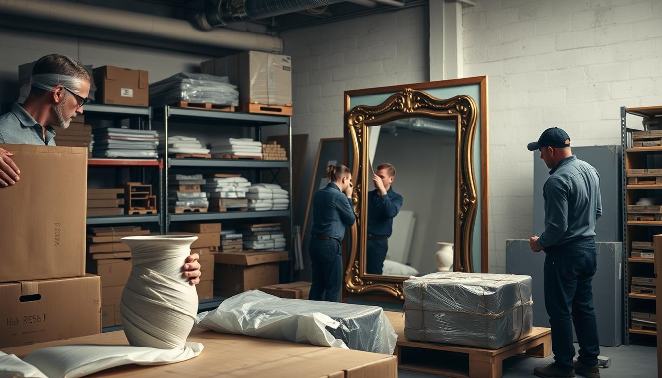 Professional packing service using customized packing solutions for delicate items