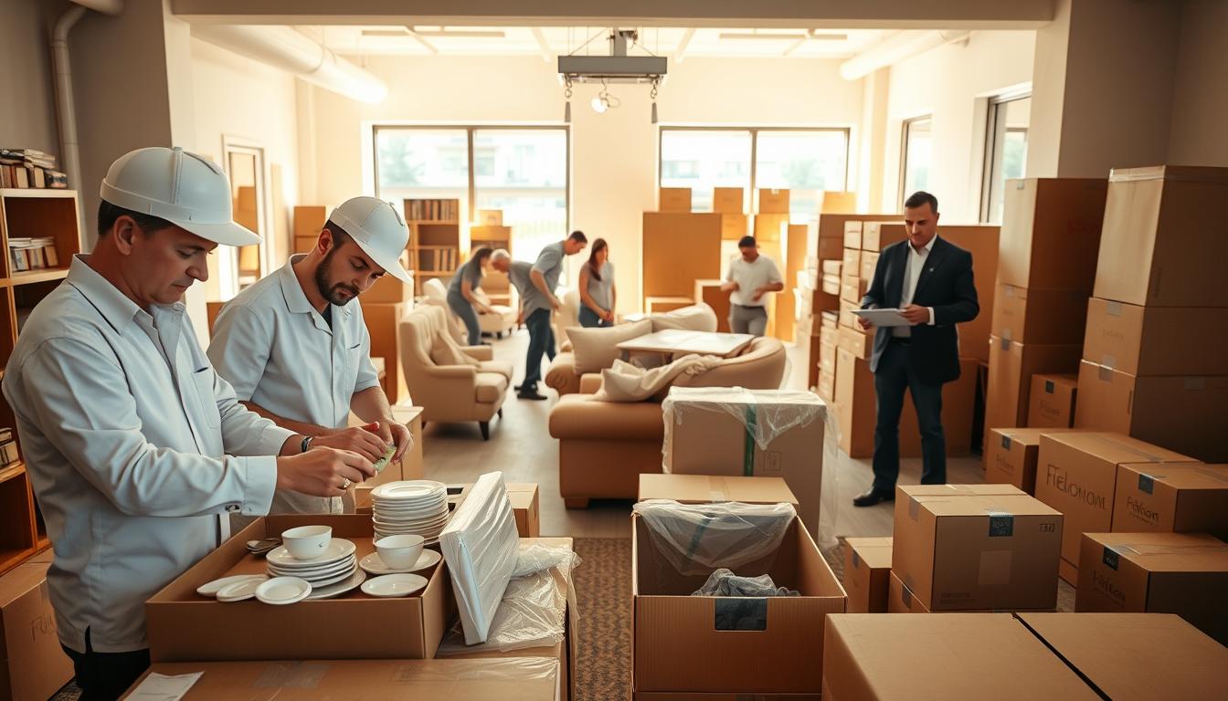 Professional packing and unpacking services by white glove movers Austin