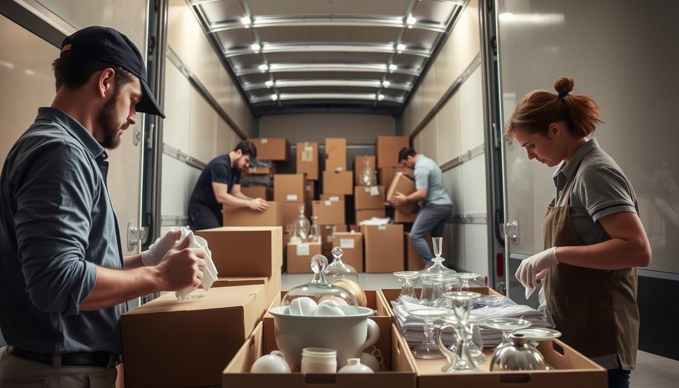 Professional packing services Austin team in action