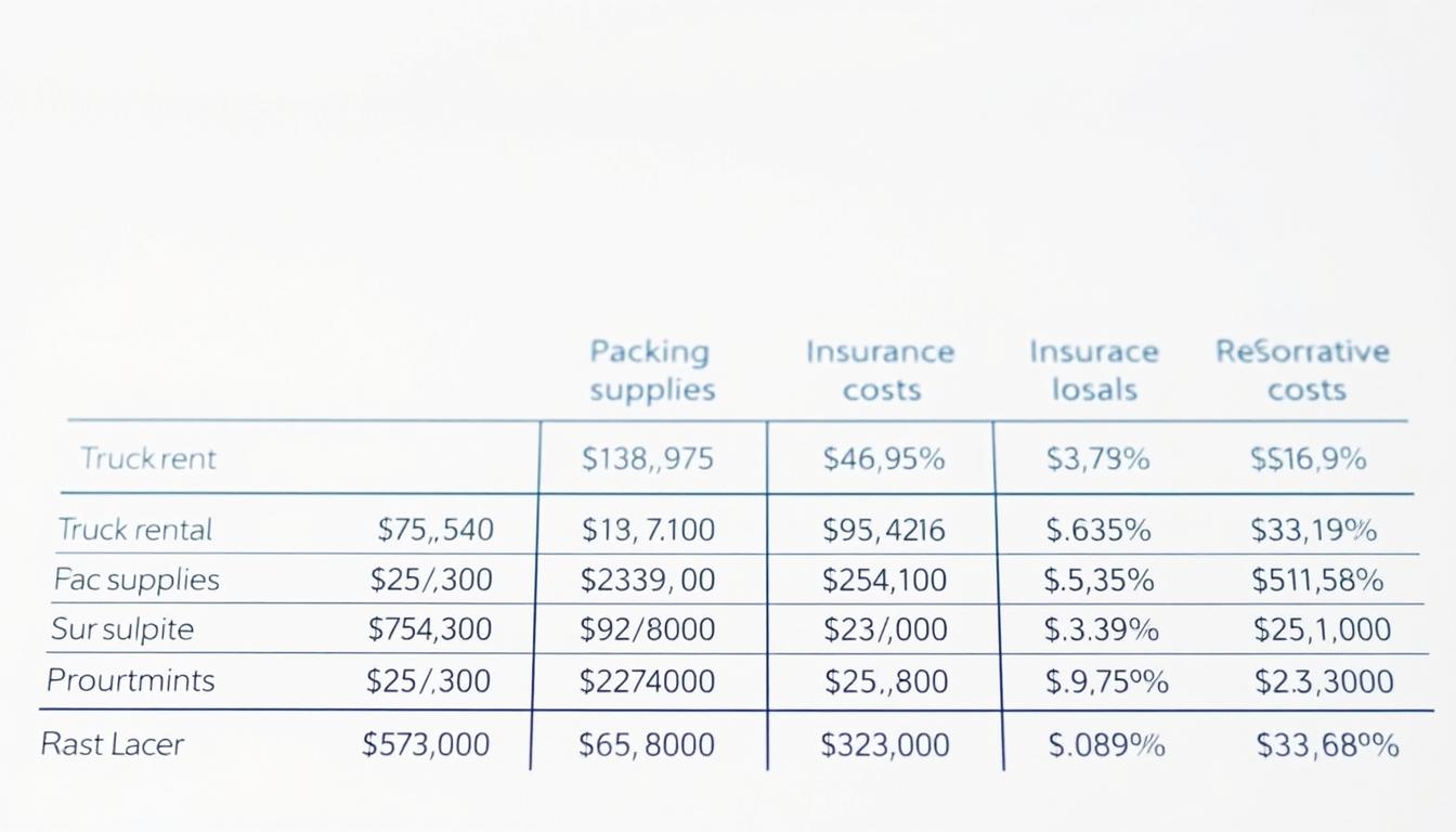 Austin relocation services cost breakdown