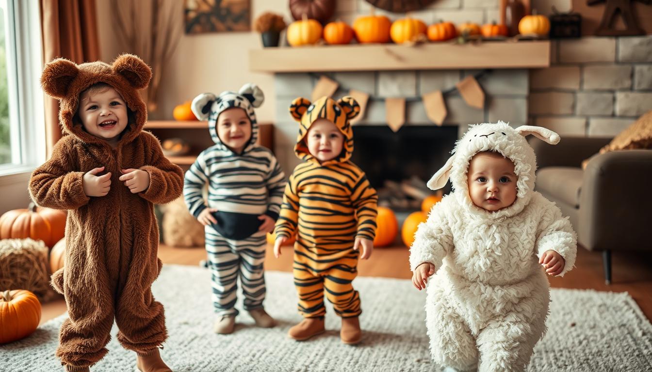 DIY animal Halloween costumes for kids