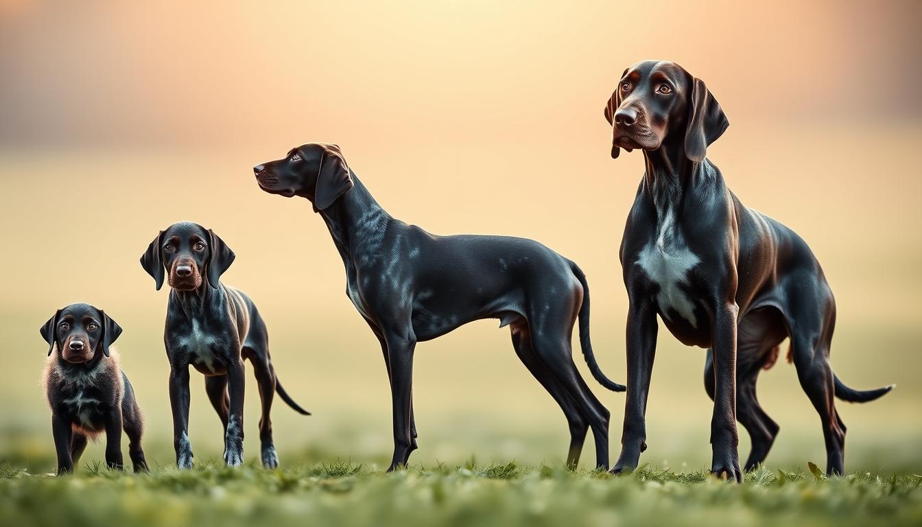 German Shorthaired Pointer growth phases