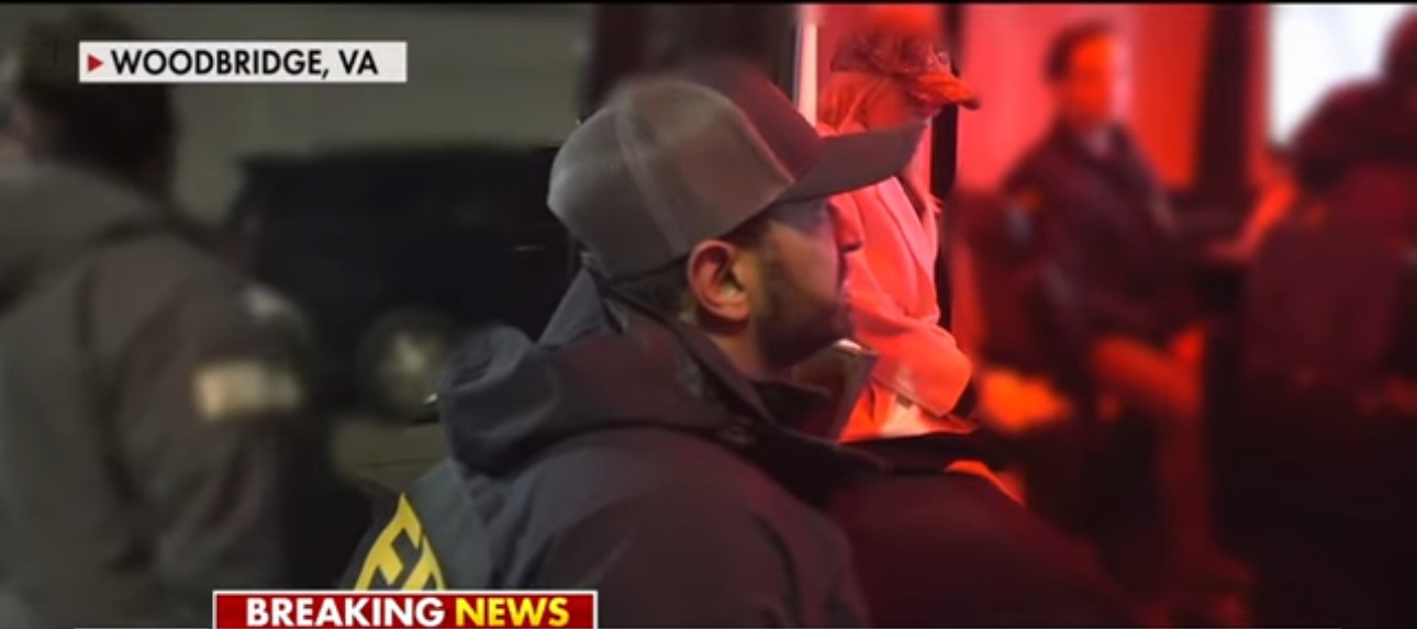 Kasp Patel Looking over ms-13 gang member arrest via HD monitoring surveillance