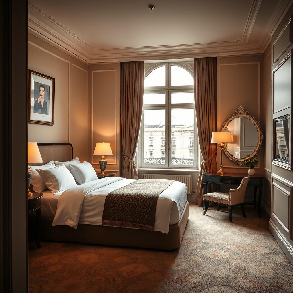 Diskretes Hotelzimmer für private Escort Wien Treffen