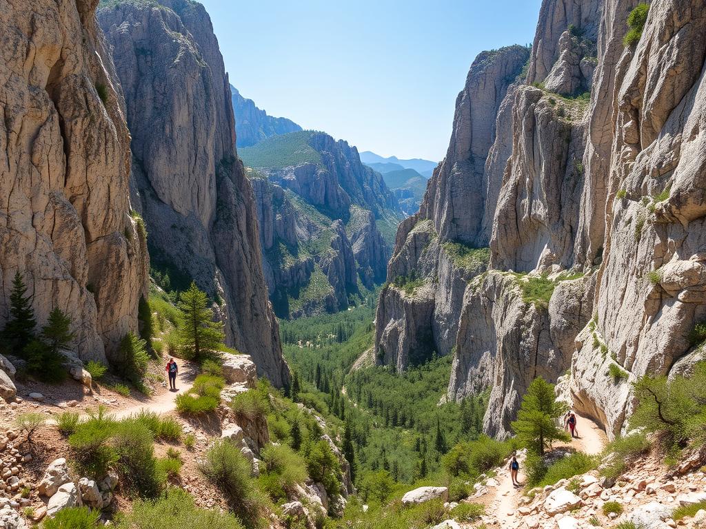 Die unberührte Natur im Nationalpark Paklenica mit Wanderwegen und Kletterrouten - Aktivurlaub in Dalmatinien