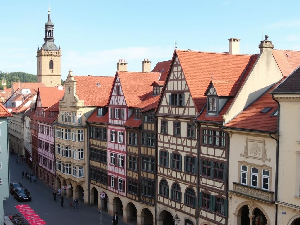 Historische Altstadt von Regensburg mit Immobilien