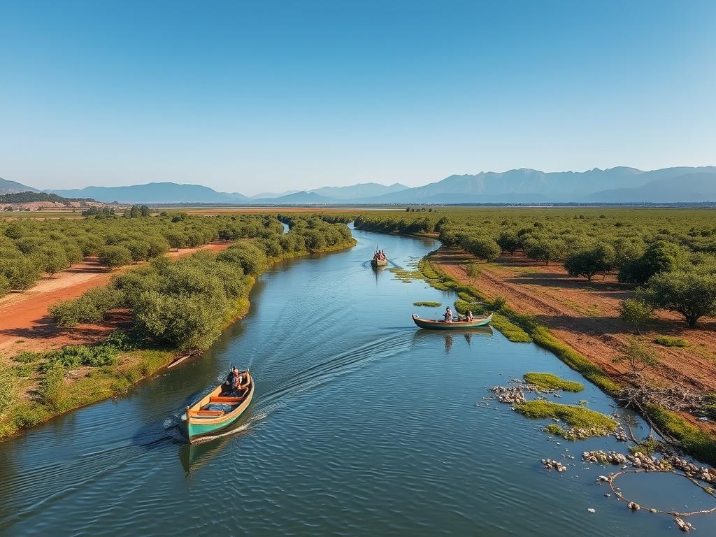 Das Neretva-Delta mit seinen Mandarinenplantagen und Bootsfahrten durch die Kanäle - unbekanntes Ziel für Urlaub in Dalmatinien