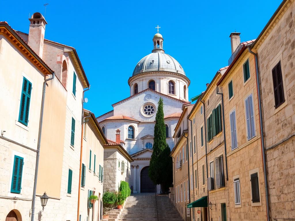 Die malerische Altstadt von Šibenik mit der Kathedrale des Heiligen Jakob - verstecktes Juwel im Urlaub in Dalmatinien
