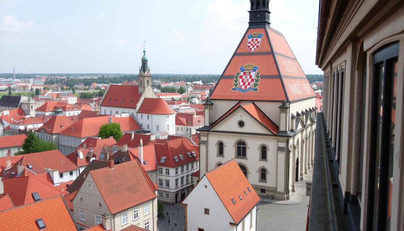 Blick auf die Oberstadt von Zagreb mit der St. Markus Kirche - Top 10 Urlaubziele Kroatien 2025
