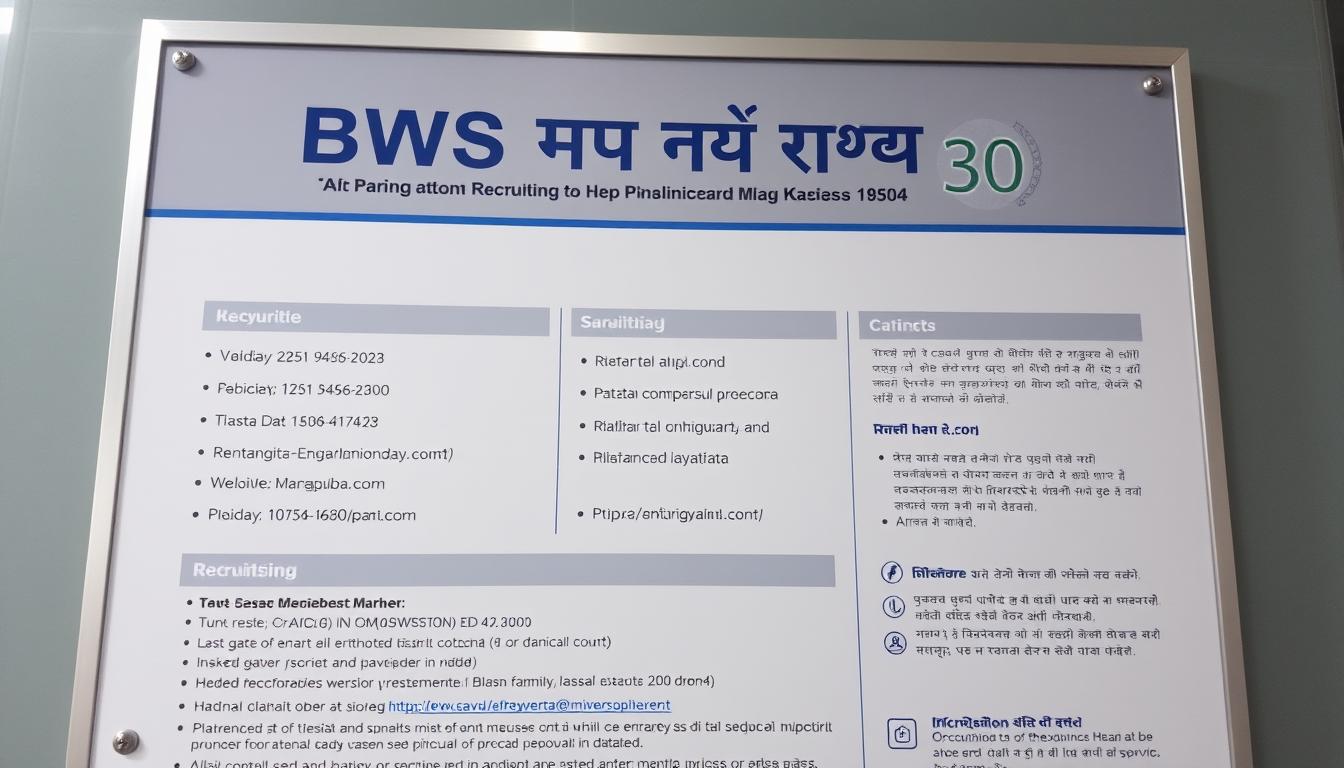 BWS भर्ती संपर्क जानकारी