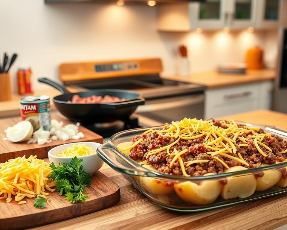 how to make ground beef casserole