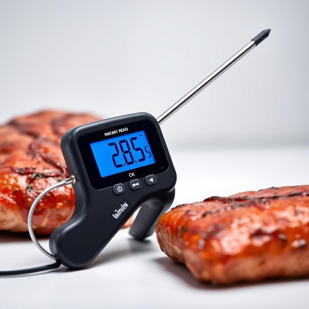 Instant-read meat thermometer for perfectly cooked chicken