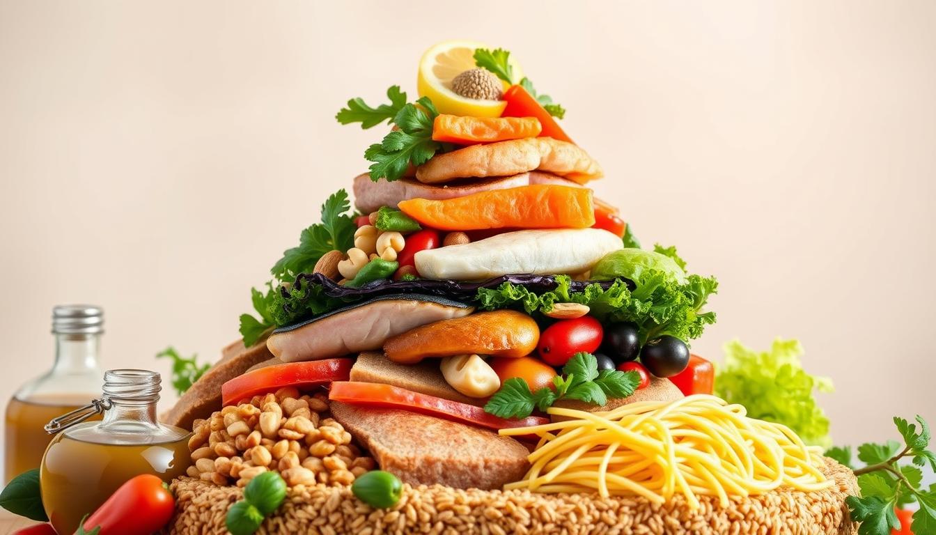 Mediterranean diet meal plan pyramid