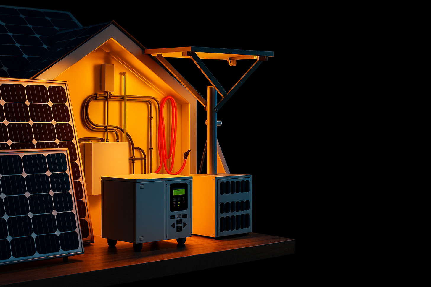 A detailed cross-section of the key components that comprise a modern solar power system, illuminated by warm, directional lighting that casts subtle shadows. In the foreground, solar panels, inverters, and charge controllers are precisely rendered, highlighting their technical features and construction. The middle ground showcases the solar array mounting system, with its intricate framework and adjustable tilt mechanisms. In the background, a breakdown of the associated costs for each component is displayed in a clean, infographic-style layout, providing a clear visual reference for the Solar Panel; section. A detailed cross-section of the key components that comprise a modern solar power system, illuminated by warm, directional lighting that casts subtle shadows. In the foreground, solar panels, inverters, and charge controllers are precisely rendered, highlighting their technical features and construction. The middle ground showcases the solar array mounting system, with its intricate framework and adjustable tilt mechanisms. In the background, a breakdown of the associated costs for each component is displayed in a clean, infographic-style layout, providing a clear visual reference for the Solar Panel; section.