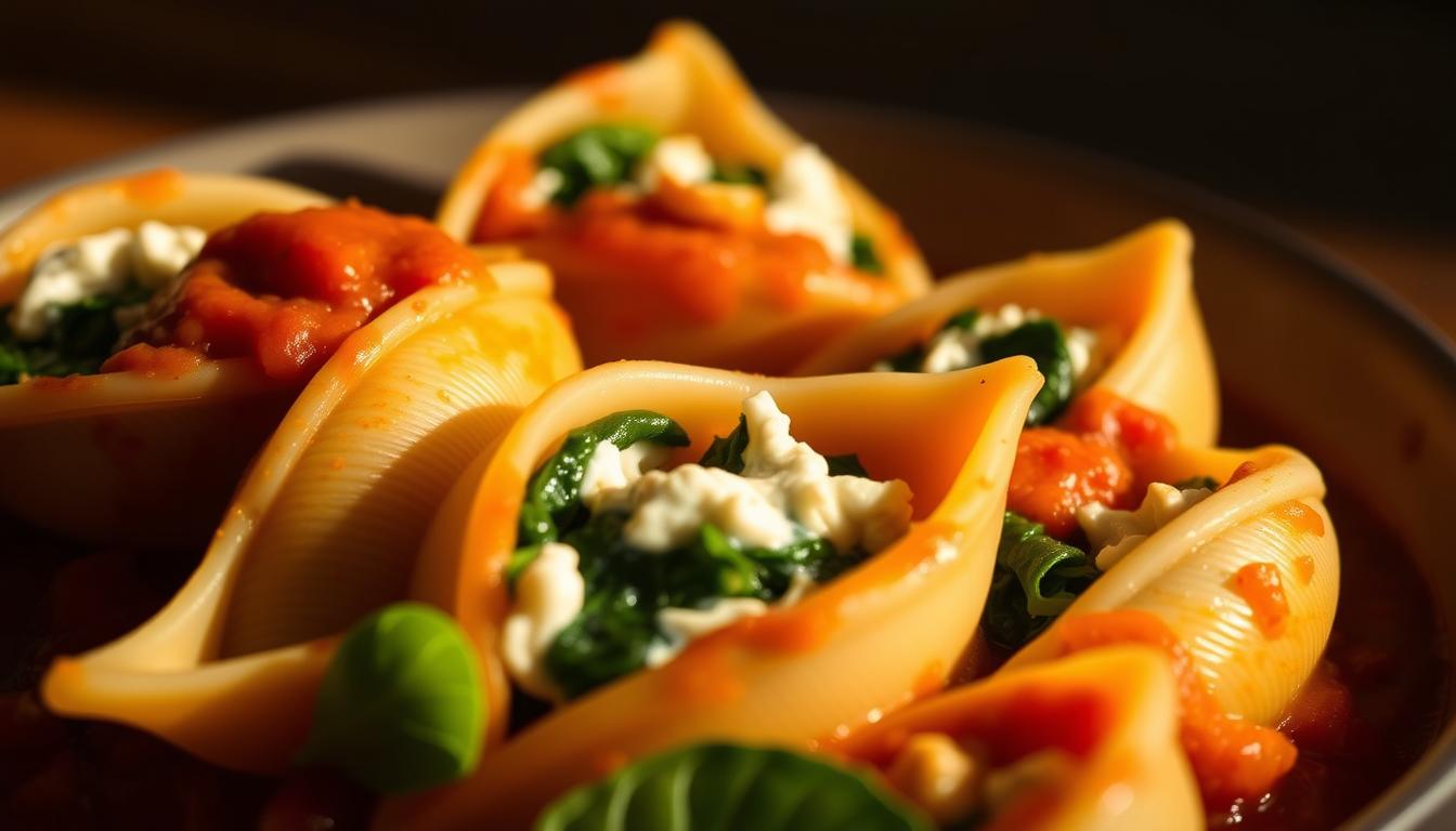 stuffed shells with ricotta and spinach