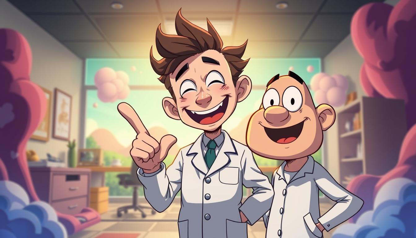 A detailed digital illustration showcasing a whimsical and offbeat character known as &quot;Wojak&quot; offering humorous advice for tackling the challenges of the &quot;Crazy Doctor&quot; game. The foreground features Wojak, a quirky, meme-inspired figure with an exaggerated, emotive expression, offering a playful, finger-wagging gesture. The middle ground depicts a stylized medical office setting, with a mix of retro and futuristic elements, hinting at the game's eccentric theme. The background is a surreal, dreamlike landscape, with abstract shapes and vibrant colors, creating a fantastical and imaginative atmosphere. The lighting is soft and warm, evoking a playful and lighthearted mood, perfectly capturing the spirit of the &quot;Crazy Doctor&quot; game and the associated &quot;Wojak&quot; meme.