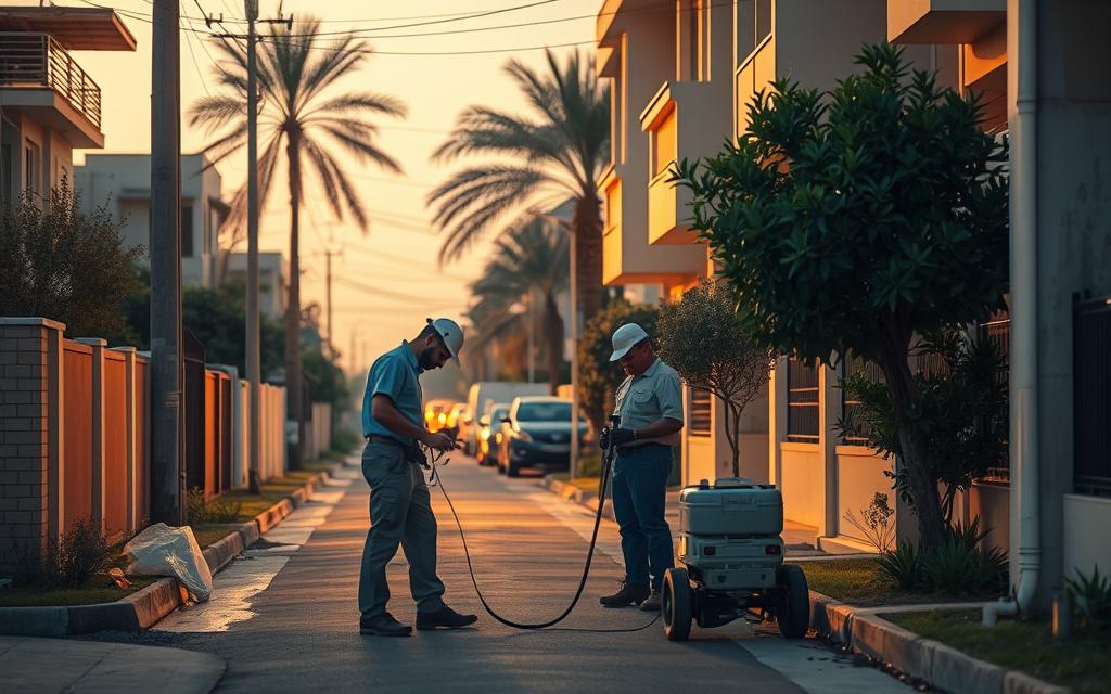 كشف تسرب المياه بالكويت لفني صحي وسباك صحي بالكويت