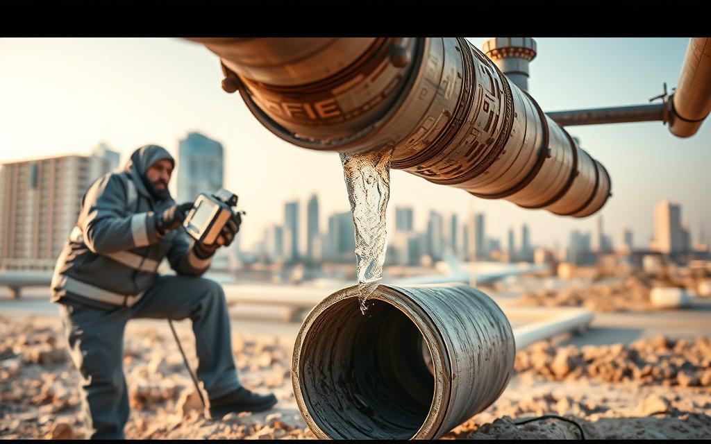 كشف تسربات المياه