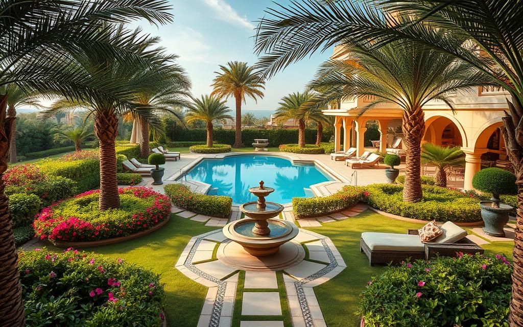 تصميم حدائق فلل بجدة