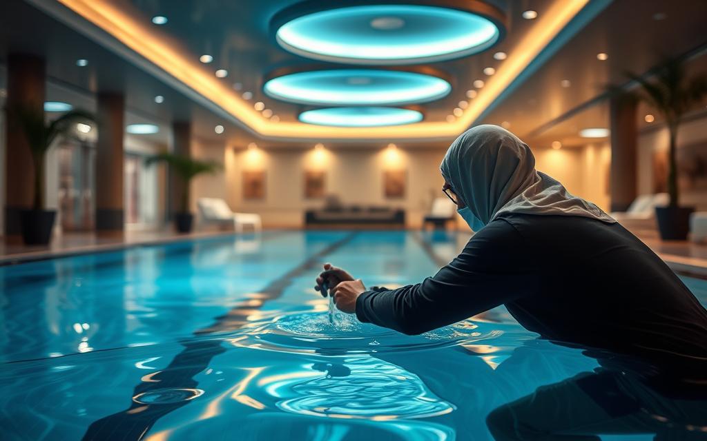 كشف تسربات المسابح بالدمام