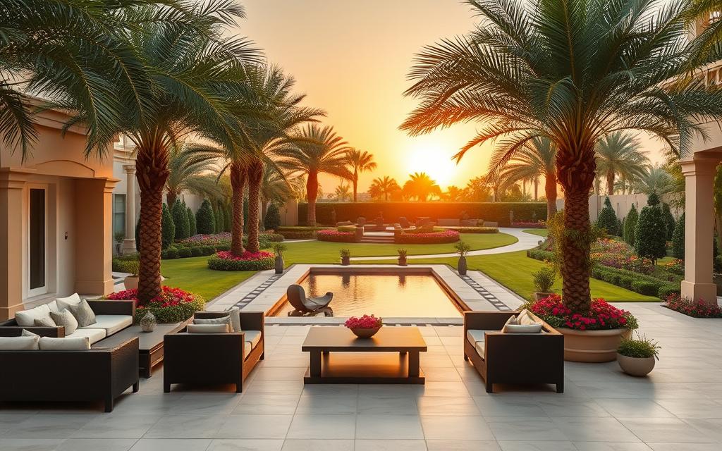 تصميم حدائق فلل بالكويت