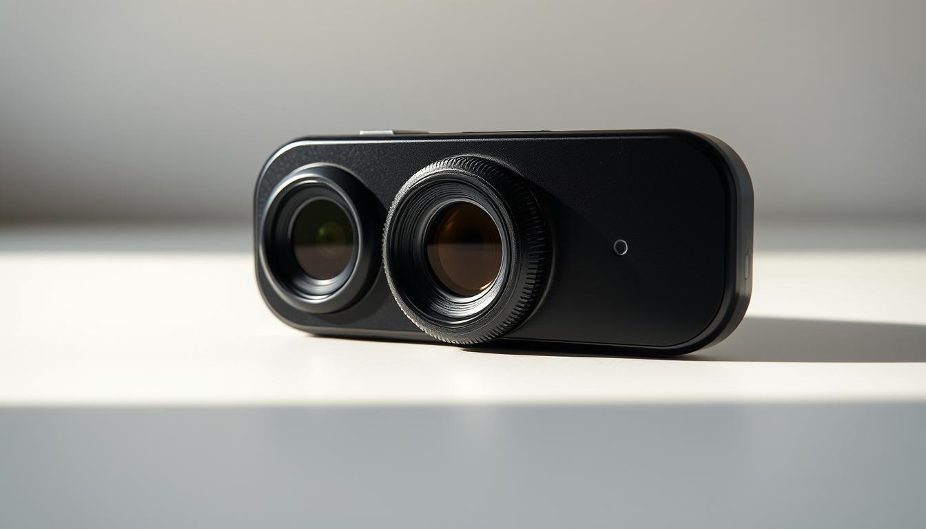 A high-resolution, detailed close-up of a Google Pixel 9 Pro XL smartphone's camera system, showcasing its advanced multi-lens setup and professional-grade imaging capabilities. The camera module is set against a clean, minimalist backdrop, with perfect studio lighting highlighting the intricate textures and materials. The lenses are crisp and in sharp focus, emanating a sense of quality and technical sophistication. The overall composition and mood convey a premium, sleek, and cutting-edge aesthetic that complements the high-end nature of the device.