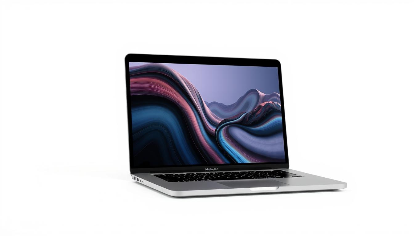 Generate an image of the latest 14-inch MacBook Pro with M4 chip