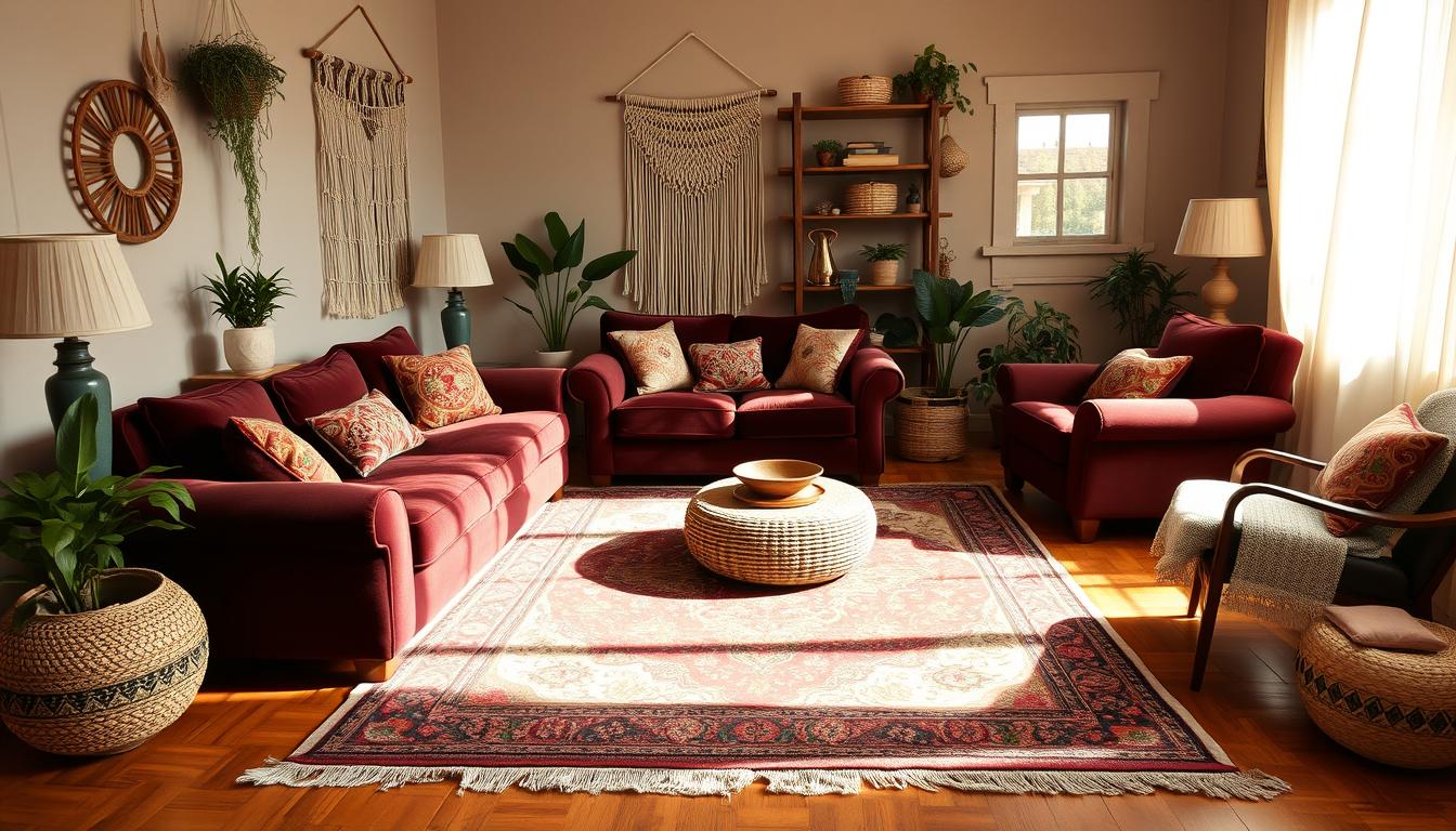 Bohemian Chic Wohnzimmergestaltung