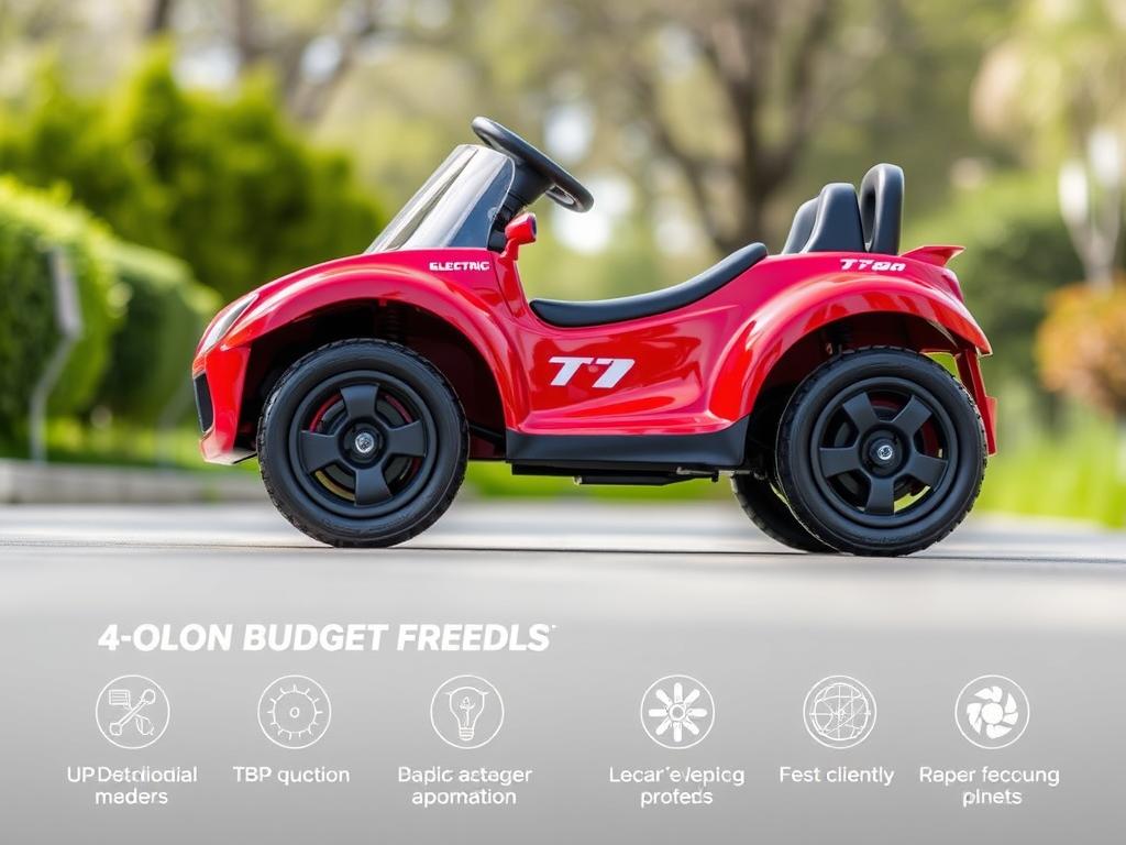 Budget-friendly electric ride on car for kids
