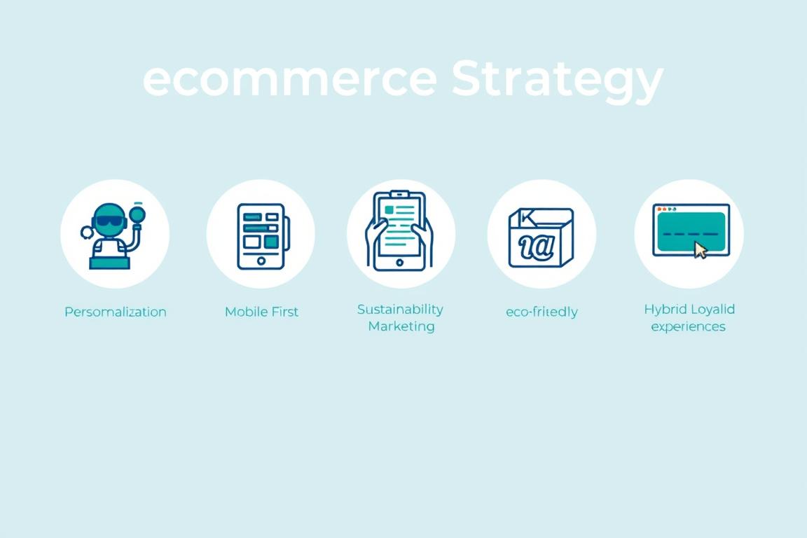 Visual representation of five proven ecommerce strategies for success