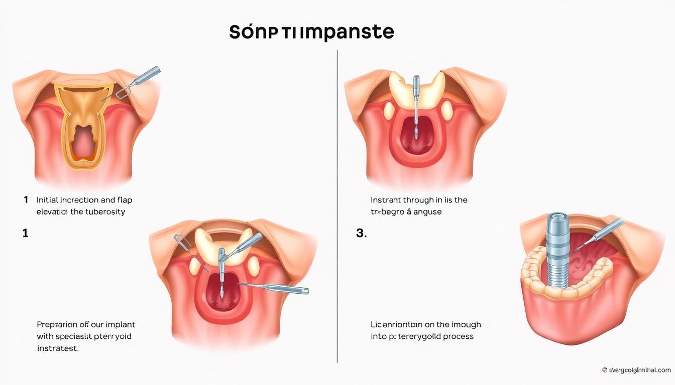 Step-by-step surgical technique for pterygoid implant placement