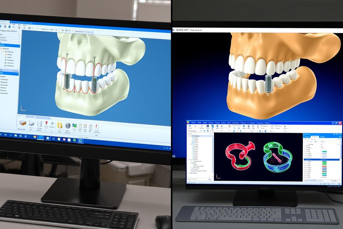 Guided implant surgery planning using ICAD and Trios scanner data
