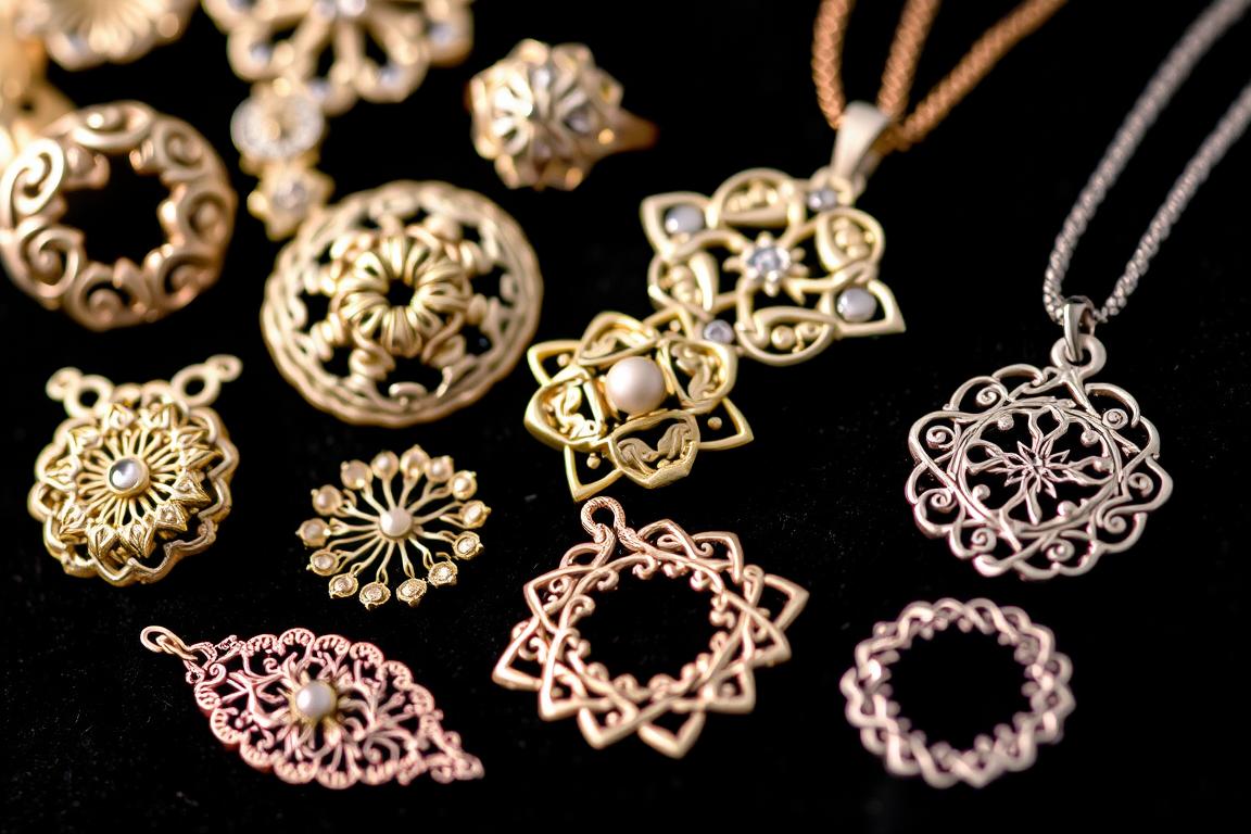 Intricate jewelry patterns created with RapidShape 3D Printer