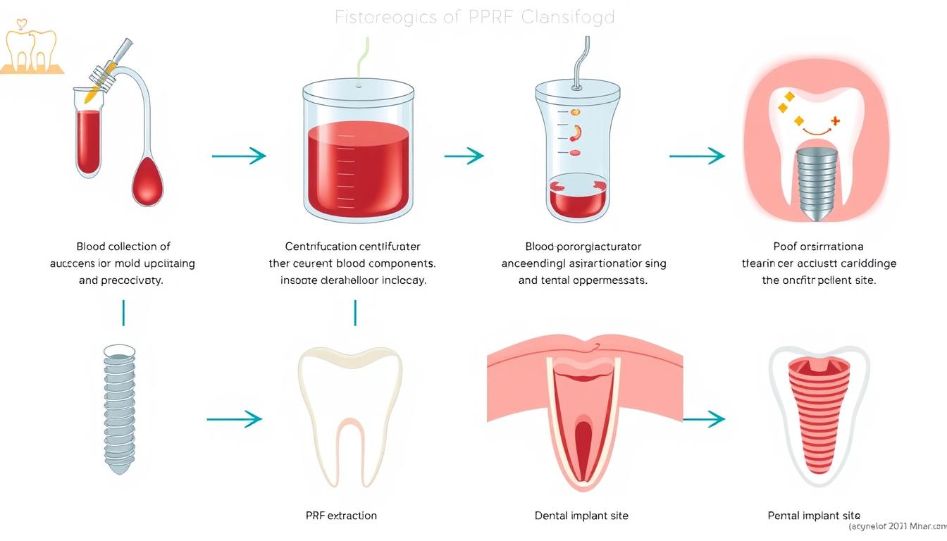 Step-by-step PRF procedure for dental implants