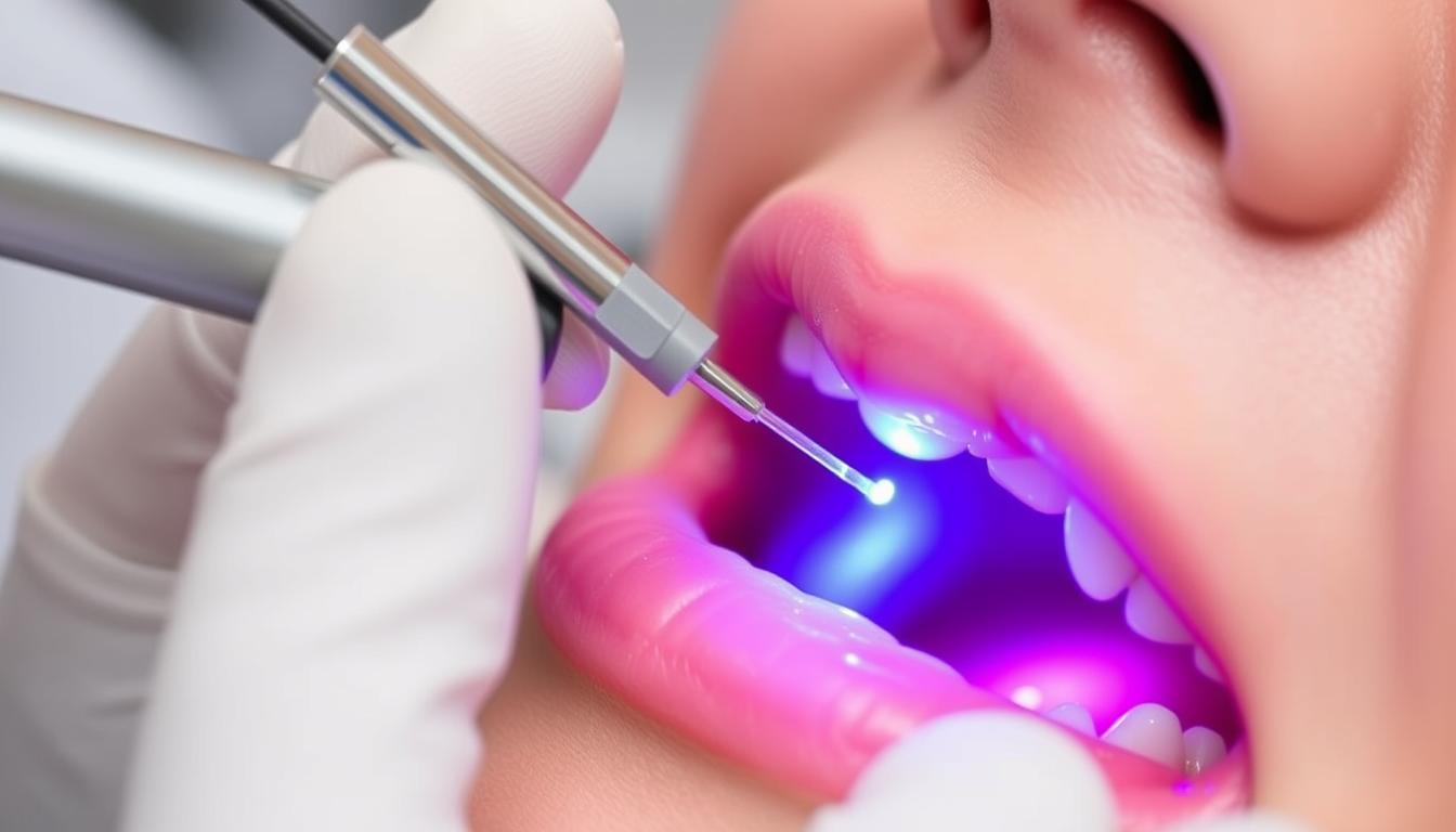 LANAP® Laser Gum Disease Treatment procedure being performed by a dentist