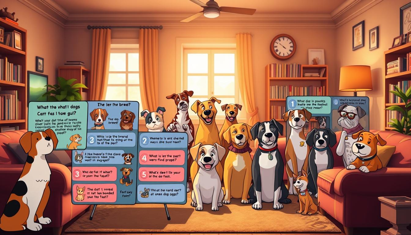 lustige Quizfragen über Hunde