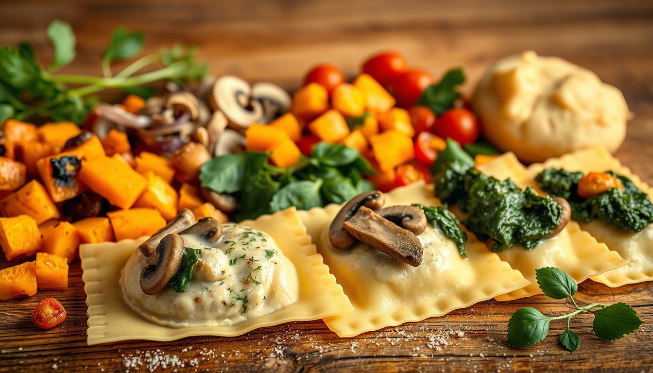 vegetarische Raviolifüllungen