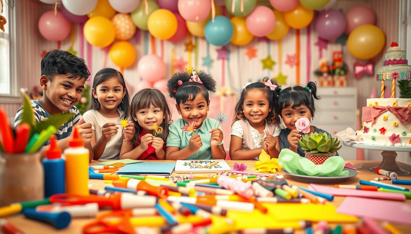 kindergeburtstag bastelideen
