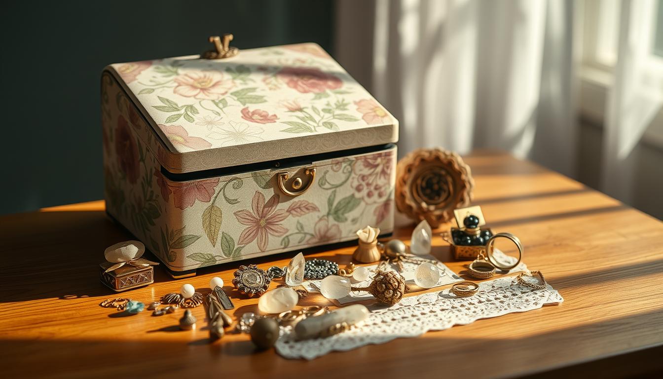 diy dekoideen für schmucktruhen