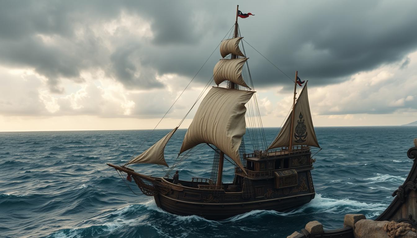 Maritime Wandkunst: Schiffe, Wellen und Piraten-Schatztruhen