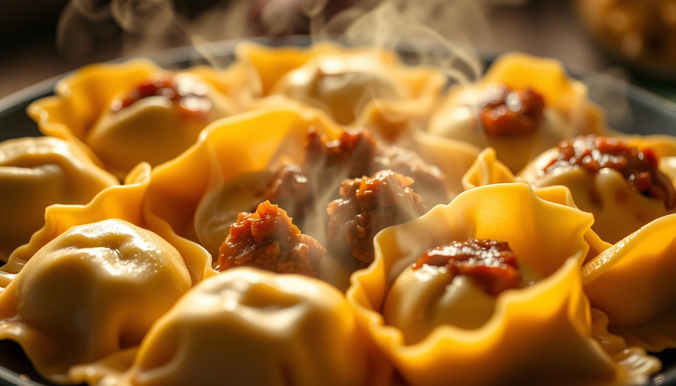 Fleischfüllung Ravioli