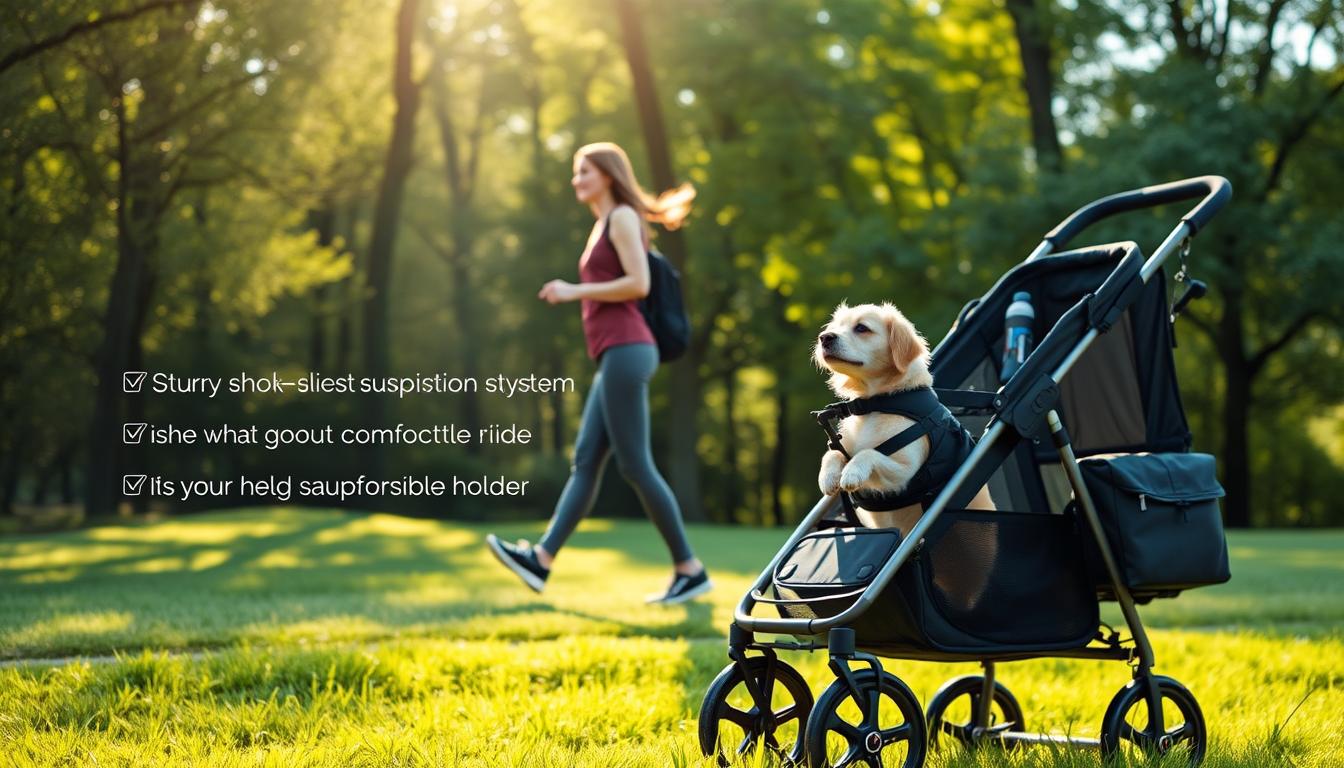 Multifunktionalität gefederter Hundejogger