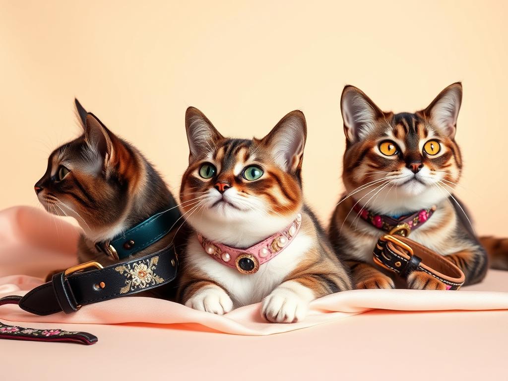 elegant cat collars and accessories