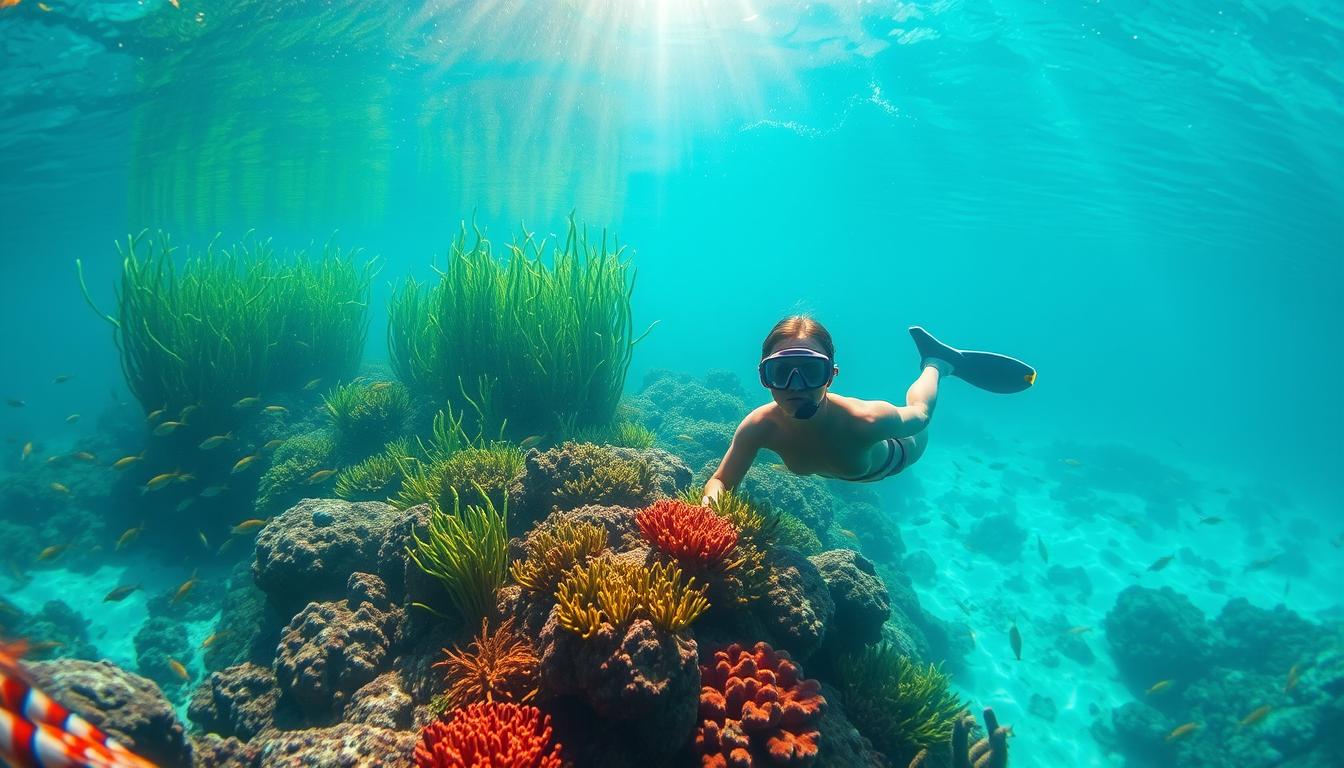 aktivitas snorkeling di wisata alam