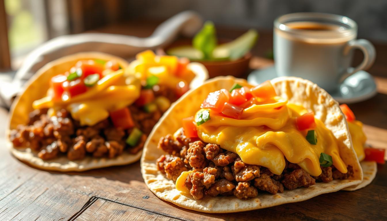 taco meat breakfast tacos