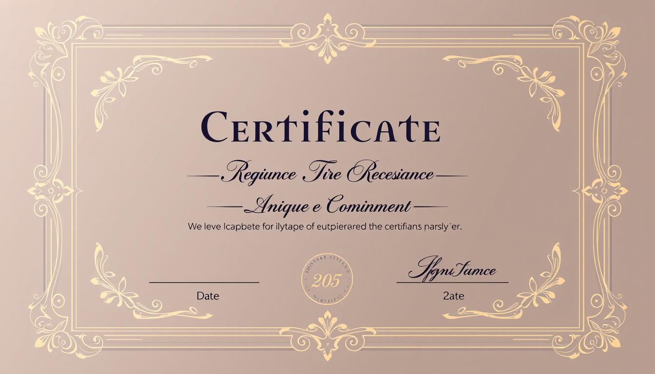 Create an image of a certificate design template.